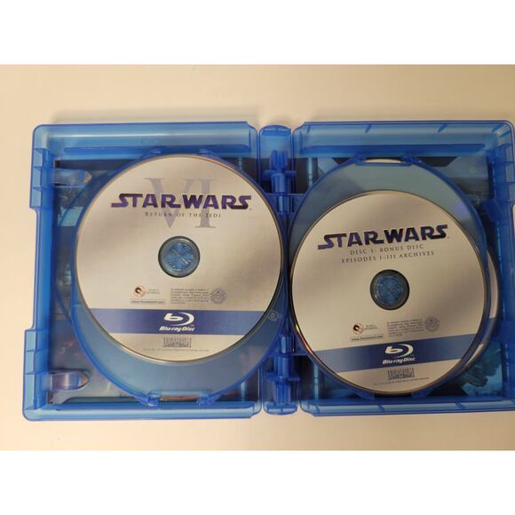Star Wars:‎ The Complete Saga I-VI (Episodes 1-6) Blu-ray 9-Disc Set - Picture 5 of 7
